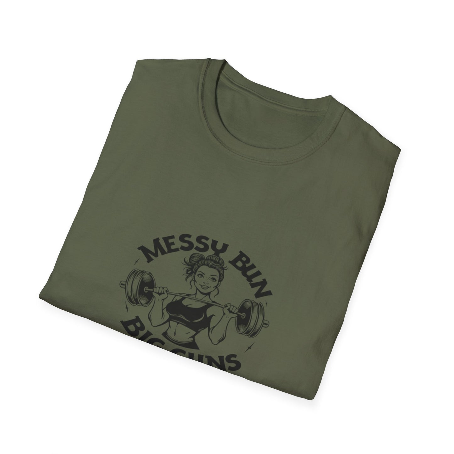Messy Bun. T-Shirt