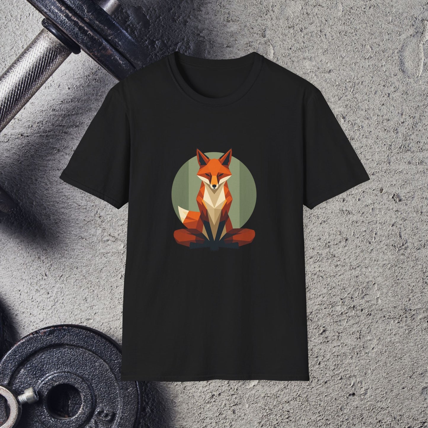 Meditating Fox.T-Shirt